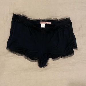 Juicy Couture sleep shorts lace edging